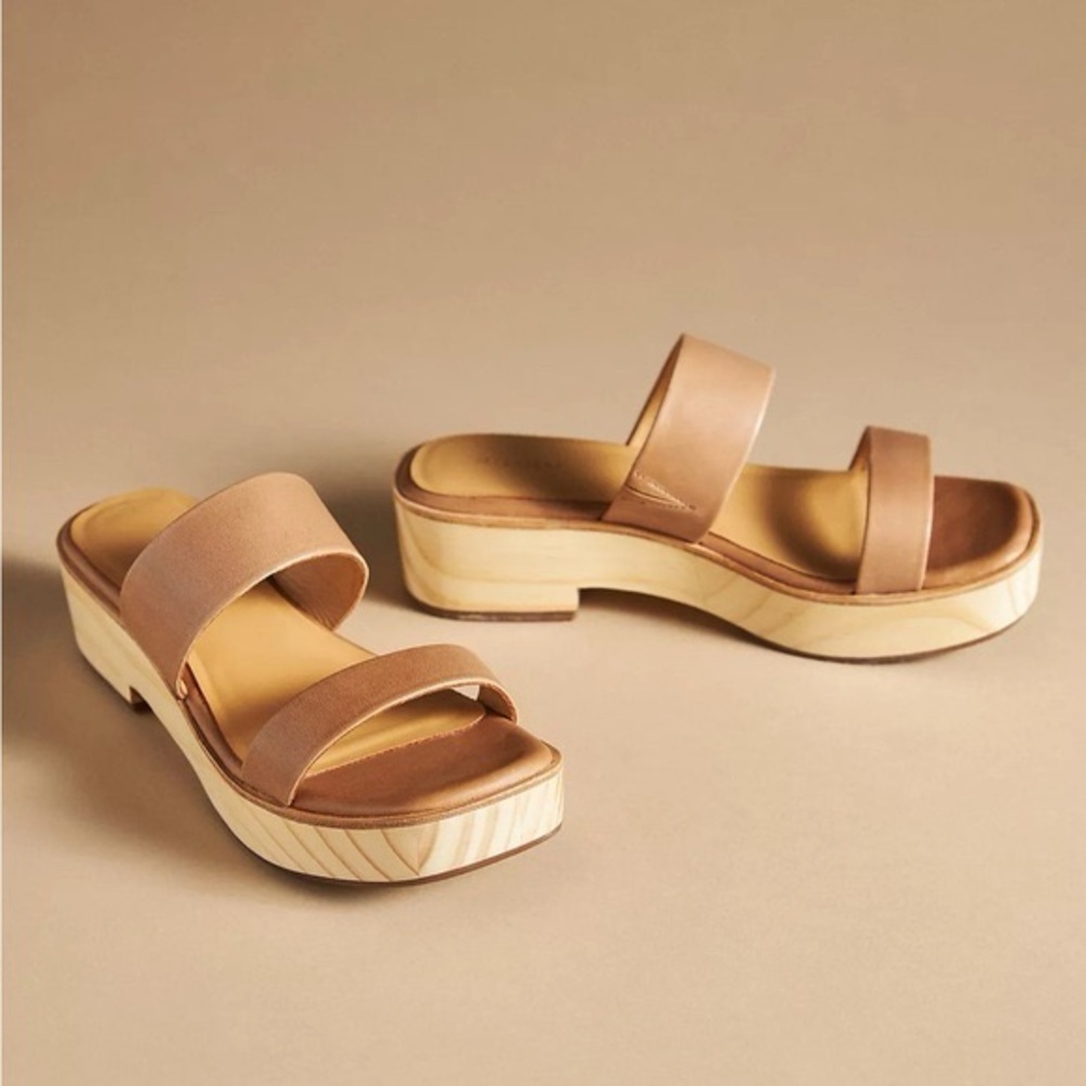 New in box Anthropologie Nisolo Ellie All Day Heeled Clog Sandals‎